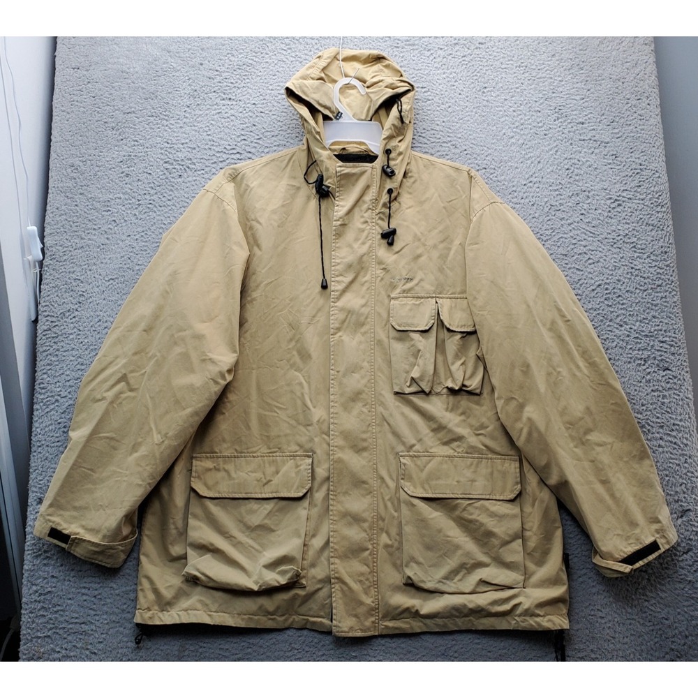 Spiewak Golden Fleece Parka‎ Jacket Mens XL Brown Thermal Lined Utility Pockets